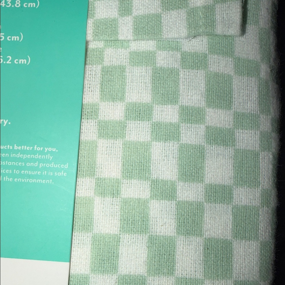 PILLOWFORT NWT Flannel Green Check Sheet Set - Twin - Picture 3 of 5
